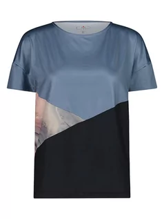 Koszulki sportowe damskie - CMP Koszulka treningowa w kolorze niebiesko-czarnym - grafika 1