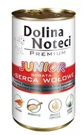 Mokra karma dla psów - Dolina Noteci PREMIUM Junior bogata w serca wołowe 12x400g 23316-uniw - miniaturka - grafika 1