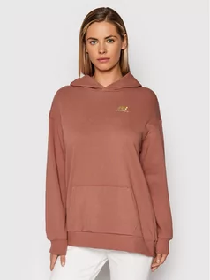 Bluzy damskie - New Balance Bluza WT13501 Różowy Oversize - grafika 1