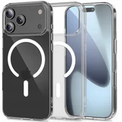 Etui i futerały do telefonów - Etui Tech-Protect Flexair Hybrid MagSafe do Apple iPhone 17 Pro Clear - miniaturka - grafika 1