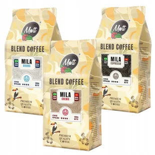 Kawa Ziarnista 3kg Zestaw Arabica Robusta AROMA CREMA ESPRESSO pod Ekspres - Kawa - miniaturka - grafika 1