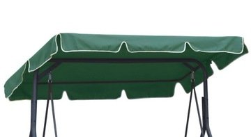 Daszek Dach na Huśtawkę Ławkę Ogrodową 230 x 120 cm Zielony