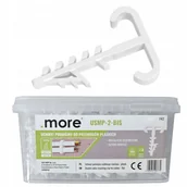 Pozostałe akcesoria sieciowe - Wiaderko uchwytów podwójnych USMP-2-BIS do Szybkiego Montażu Przewodów Płaskich YDYp 2x2,5 i 3x1,0 500 sztuk - miniaturka - grafika 1