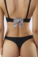 Akcesoria do bielizny - Kokarda na zapięcie biustonosza 2-rzędowe BA-19 w pepitkę - miniaturka - grafika 1