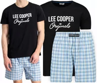 Piżamy męskie - ﻿Piżama męska Lee Cooper 38179 BLACK bawełna , XXL - miniaturka - grafika 1