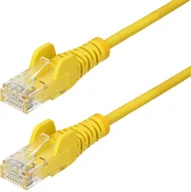 Kable miedziane - StarTech N6PAT150CMYLS kabel sieciowy Żółty 1,5 m Cat6 U/UTP UTP - miniaturka - grafika 1
