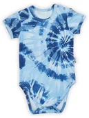 Body dla niemowląt - Niemowlęce body bawełniane krótki rękaw niebieskie Nicol,r.74 - miniaturka - grafika 1