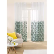 Zasłony - Firany na taśmie 137 x 250 cm Smukee Home, 2 szt., z nadrukiem, liście monstery - miniaturka - grafika 1