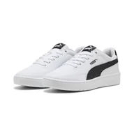 Odzież sportowa dziecięca - Młodzieżowe sneakersy Court Classic Clean PUMA White Black - miniaturka - grafika 1