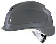 Gogle narciarskie - Uvex 9772832 Pheos B-S-WR wentylowany kask budowlany z pokrętłem - krótki daszek - ciemnoszary - miniaturka - grafika 1