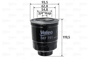Filtr paliwa Valeo 587751 - Filtry paliwa - miniaturka - grafika 1