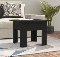 Ławy i stoliki kawowe - vidaXL Stolik kawowy czarny 55x55x42 cm materiał drewnopochodny - Stolik kawowy - Stoliki kawowe - Stolik - Stolik sofowy - miniaturka - grafika 1