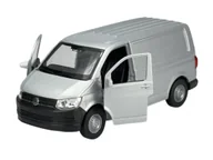 Samochody i pojazdy dla dzieci - WELLY VW TRANSPORTER T6 VAN SREBRNY 1:34 43762 - miniaturka - grafika 1