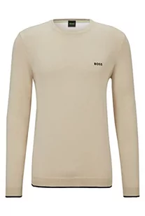 BOSS Męska bluza Rallo z dzianiny, średni beż., 3XL - Bluzy męskie - miniaturka - grafika 1