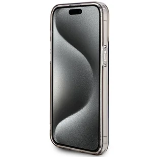 Guess GUHMP15XHFWFCK iPhone 15 Pro Max 6.7" czarny/black hardcase IML Flowers Wreatch MagSafe - Etui i futerały do telefonów - miniaturka - grafika 5