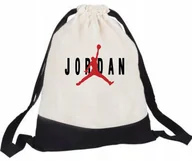 Plecaki worki - PLECAK Worek Beżowo-Czarny JORDAN - miniaturka - grafika 1