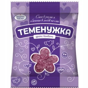 Bułgarskie Cukierki Fiołkowe -Dropsy Temenużka "Zaharni Zavodi" - Cukierki - miniaturka - grafika 1