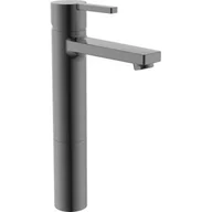 Baterie umywalkowe - Roca A5A3B96NM0 NAIA BRUSHED TITANIUM BLACK bateria umywalkowa wysoka Cold Start bez korka - miniaturka - grafika 1