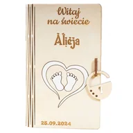Pudełka i szkatułki - Pudełko na pieniądze narodziny - miniaturka - grafika 1