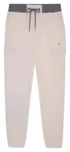 Hackett London Męskie spodnie Cargo Jogger Casual Pants, beżowy (Ecru), S - Spodenki męskie - miniaturka - grafika 1