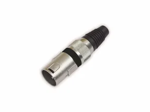 Omnitronic 30200089 wtyk XLR 10 X (3-biegunowe) Czarny OMNITRONIC XLR plug 3pin bk 10x - Podzespoły elektroniczne - miniaturka - grafika 1