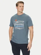 Koszulki męskie - Napapijri T-Shirt S-Buti NP0A4INM Niebieski Regular Fit - miniaturka - grafika 1