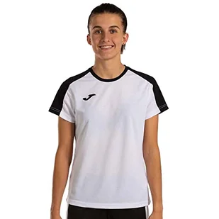 Joma Eco Championship T-shirt damski z krótkim rękawem, czarno-biały, rozmiar XL (DE) - Koszulki i topy damskie - miniaturka - grafika 1