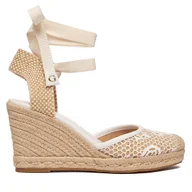 Espadryle damskie - Espadryle Guess FLJCHY FAL04 Biały - miniaturka - grafika 1