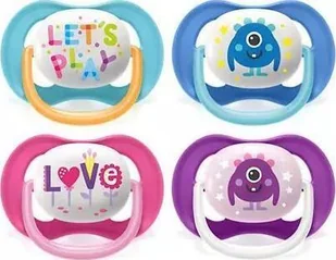 Avent AVENT SCF080/10-SMOCZEK USPOK.AIR 6-18M- CY A 2SZT - Smoczki uspokajające - miniaturka - grafika 1