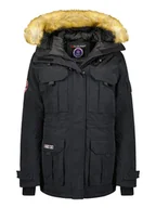 Kurtki damskie - Canadian Peak Parka w kolorze czarnym - miniaturka - grafika 1