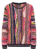 Swetry damskie - Carlo Colucci Sweter Damski wielokolorowy rozmiar XS - miniaturka - grafika 1