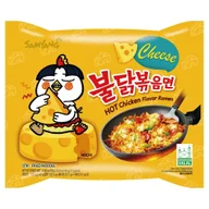 Kuchnie świata - Samyang Makaron instant Ramen Ostry Kurczak serowy marki Samyang 140g - miniaturka - grafika 1