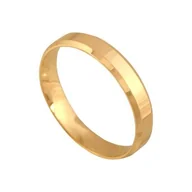 Pierścionki - Złota Obrączka Ślubna 585 Klasyczna 2.65 g, R 9 Rodium - miniaturka - grafika 1