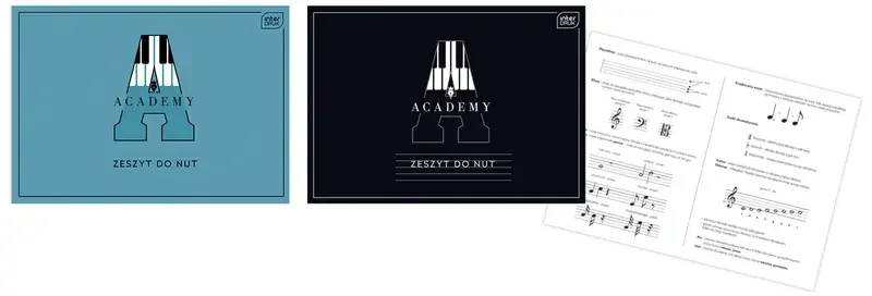 Zeszyt do nut A5 16 90g Academy Hybrid
