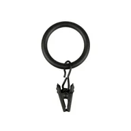 Akcesoria do wystroju okien - Kółka czarny mat 16/19 mm z żabkami 10 szt. - miniaturka - grafika 1