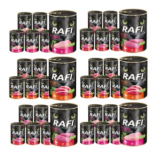 RAFI Cat Adult mix smaków 36x400g - Mokra karma dla kotów - miniaturka - grafika 1