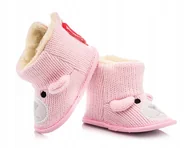 Buty dla dziewczynek - Ciepłe kozaczki niemowlęce - attractive - r.19/20 - miniaturka - grafika 1