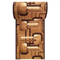 Dywany - Chodnik BCF Alfa 16 - brązowy - 60 - 150cm brązowy 90 cm - miniaturka - grafika 1