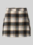 Spódnice - Spódnica mini o kroju regular fit ze wzorem w kratę model ‘NAYA’ - miniaturka - grafika 1