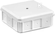 Puszki elektryczne i akcesoria - Puszka instalacyjna naścienna NSW90x90, 90X37X90 MM, IP55, biały - miniaturka - grafika 1