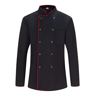 Misemiya - Męska kurtka szefa kuchni - Męska kurtka szefa kuchni - Mundur dokujący -Nr ref. 8421B, Kurtka kuchenna 682b - Czarna, XXL - Kurtki męskie - miniaturka - grafika 1