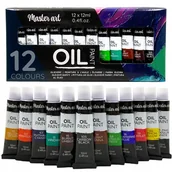 Farby i media malarskie - Farby Olejne Zestaw Farb Olejnych 12Sztuk 12Ml - miniaturka - grafika 1