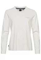 Koszulki i topy damskie - Superdry Vintage Logo L/S Top W6011645A Glacier Szary Marl 10 Kobieta, Glacier Grey Marl, 36 - miniaturka - grafika 1