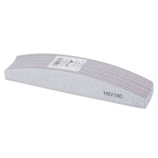 Molly Lac Pilnik do paznokci łódka półksiężyc zebra 180/180 MollyLac pakiet 10 szt - Akcesoria do paznokci - miniaturka - grafika 1