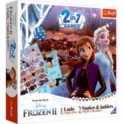 Gry planszowe - Trefl Gra 2w1 Chinczyk Węże i drabiny Frozen 2 - miniaturka - grafika 1