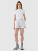 Spodenki damskie - 4F Spodenki dresowe damskie - szare L - miniaturka - grafika 1