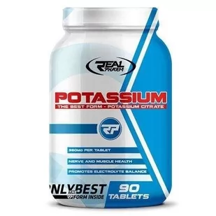 Real Pharm Potasium 90 tabl - Witaminy i minerały dla sportowców - miniaturka - grafika 1