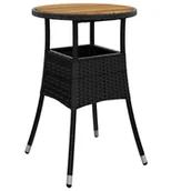 Stoły ogrodowe - Stolik kawowy technorattanowy do ogrodu S6-S53 - miniaturka - grafika 1