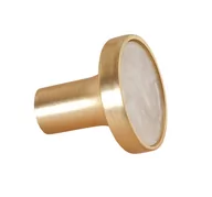Klamki - Gałka meblowa Pearl 25 mm złota - miniaturka - grafika 1