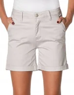 Spodenki damskie - Eleganckie Krótkie Spodenki Szorty Damskie 817 W30 - miniaturka - grafika 1